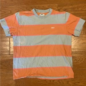 Obey striped t shirt